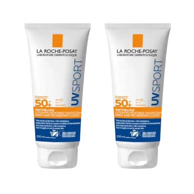 La Roche Posay Anthelios Lotion résistante aux Uvsport Spf50+ , 2X200 Ml