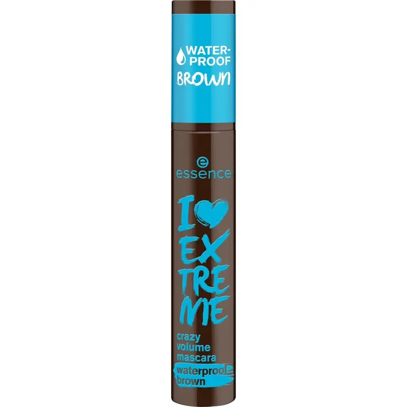 Essence I Love Extreme Crazy Volume Mascara imperméable brun 01, 12 ml