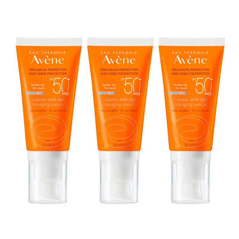Avène Crème solaire anti-âge Spf 50+, 3 x 50 ml