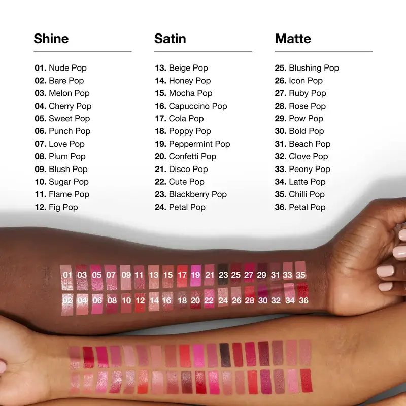Clinique Rouge à lèvres Pop Longwear Satin Poppy Pop, 3.9 grammes
