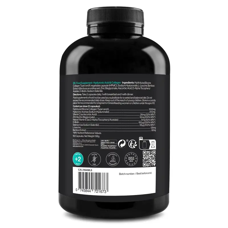 Zenement Acide Hyaluronique & Collagène, 150 gélules