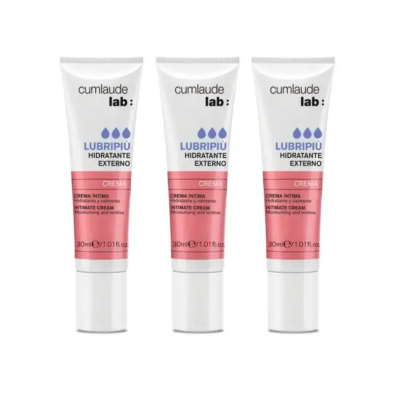 Cumlaude Lab Lubripiù Crème hydratante pour la vulve, paquet de 3 x 30 ml