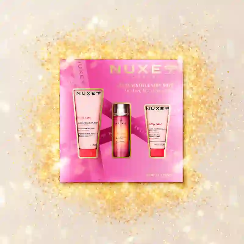 Nuxe Very Rose Gift Box Very Rose Gel nettoyant + Crème pour les mains + Eau de toilette parfumée
