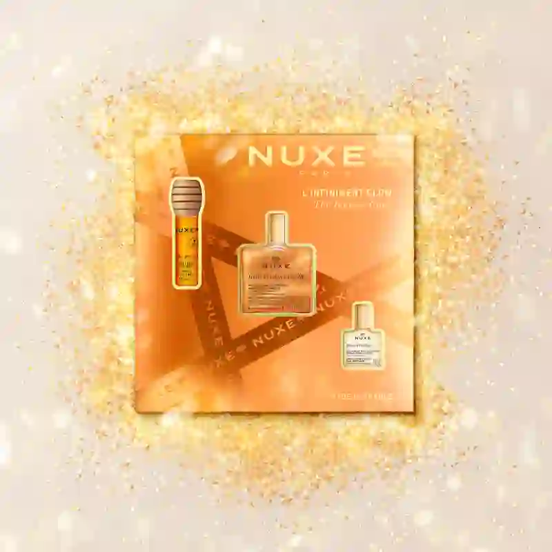 Nuxe Prodigieux Coffret Multi-Gammes Glow Infinite Huile Prod Or + Reve The Miel Labial + Huile Classic