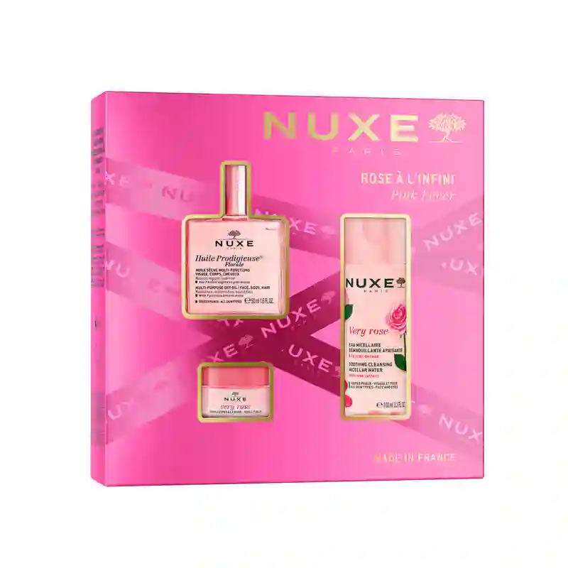 Coffret Cadeau Multi-Gammes Best Seller de Nuxe Huile Florale Prodigieuse + Eau Micellaire + Baume