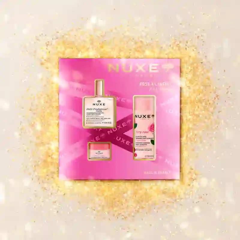 Coffret Cadeau Multi-Gammes Best Seller de Nuxe Huile Florale Prodigieuse + Eau Micellaire + Baume