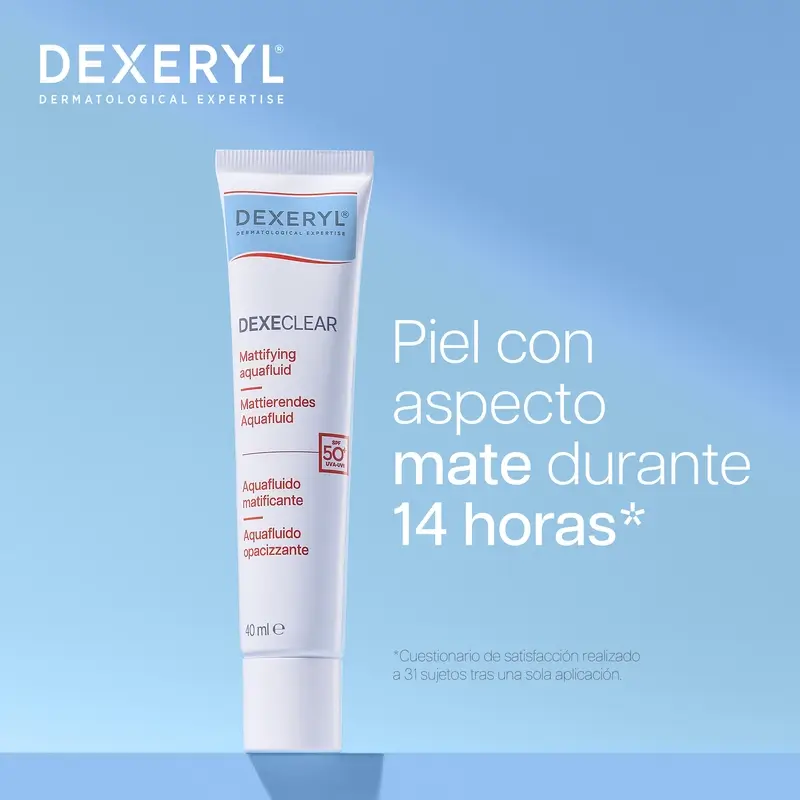 Dexeryl Dexeclear Aquafluid matifiant Spf50+ , 40 ml