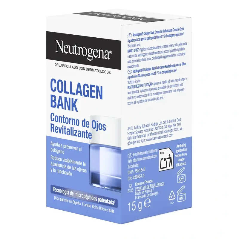 Neutrogena Collagen Bank Revitalising Eye Cream Gel, 15 ml